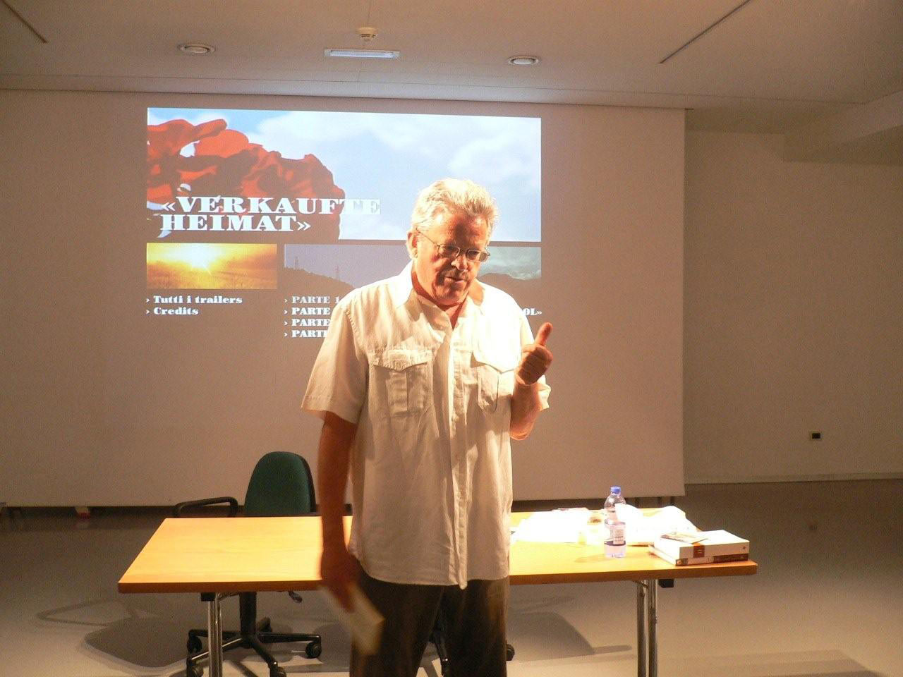 Presentazione „Verkaufte Heimat“ con il Professor Leopold Steurer 07.06.2012 