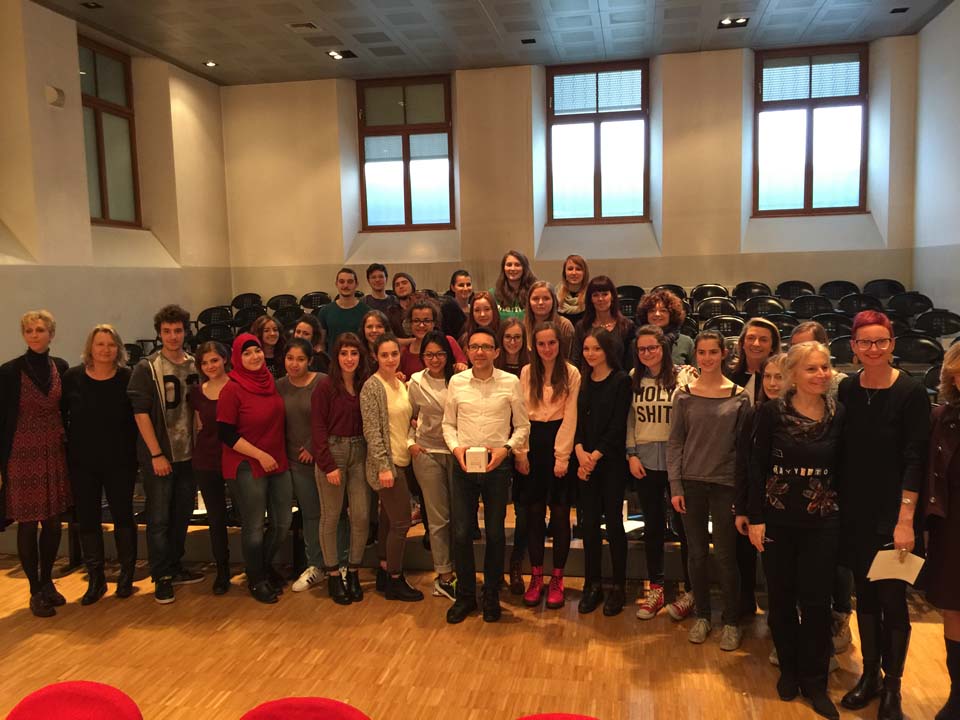 Maria-Hueber-Gymnasium und IPSCT de' Medici Bozen - Start der ersten 30 Sprachpaare Young - 24.02.2016