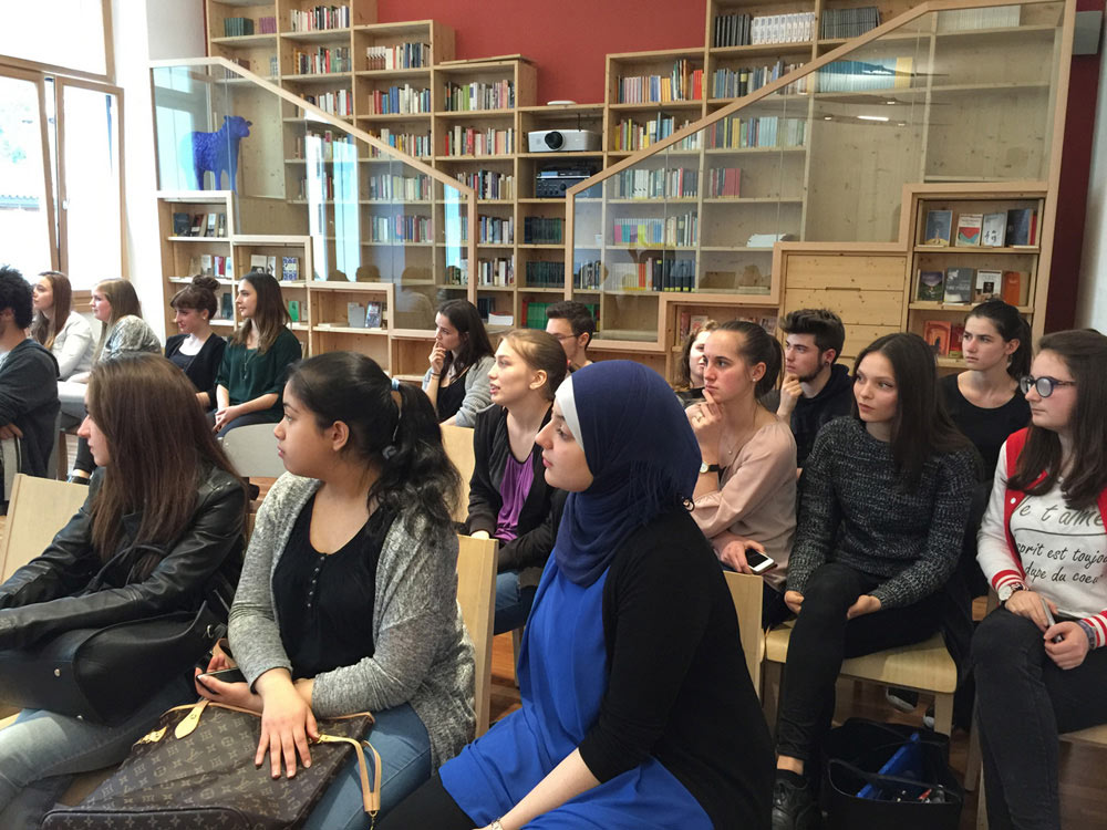 Maria-Hueber-Gymnasium und IPSCT de' Medici Bozen -Treffen der Schüler zur Halbzeit - 06.04.2016