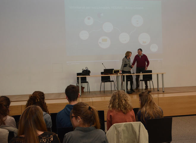 Liceo Carducci e Gymnasium Walther von der Vogelweide Bolzano - Avvio gruppi linguistici 08.03.2017